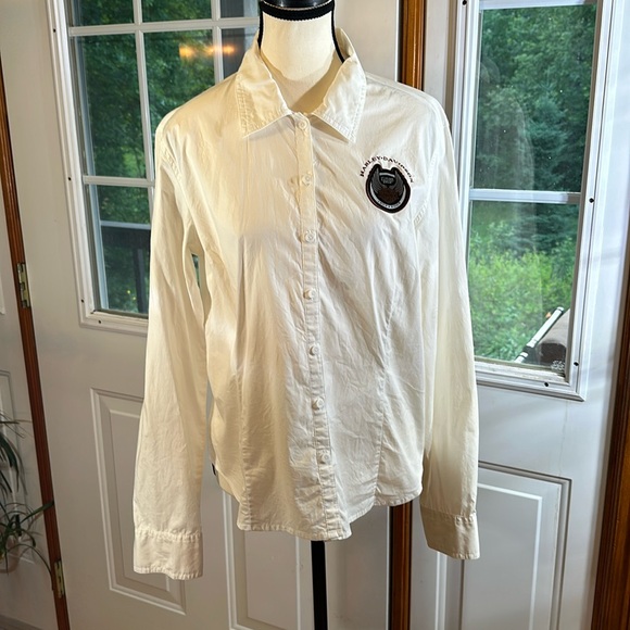 Harley Davidson Embroidered Blouse - Picture 1 of 9
